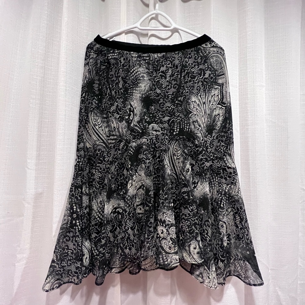 Black and white skirt